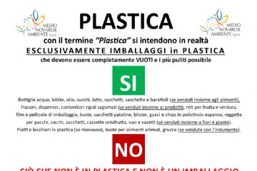 Informativa corretta raccolta differenziata della plastica